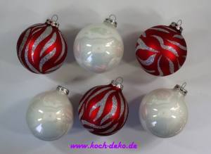 Christbaumkugel 8cm, Set 