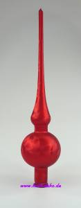 Christbaumspitze 27cm, Eislack rot