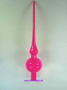 Christbaumspitze 27cm, neon pink opal