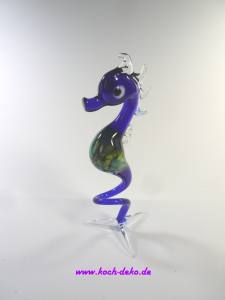 Seepferdchen, stehend, ca.11cm, blau