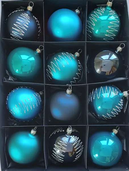 Mundgeblasene Christbaumkugeln, 
