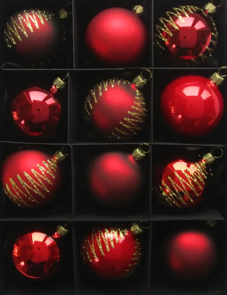 Mundgeblasene Christbaumkugeln, 
