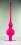 Christbaumspitze 27cm, neon pink matt