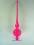 Christbaumspitze 27cm, neon pink opal