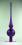 Christbaumspitze 27cm, violett matt