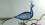 Glasvogel PFAU blau mit Swarovski-Steinen , 9cm/30cm, ..1 Stück