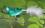 Glasvogel "mint-grün", 8,5cm, ..1 Stück, mit 6 Swarovski-Steinchen