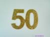 Jubiläumszahl 50, gold