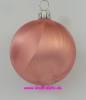 Mundgeblasene Christbaumkugeln, "Eislack altrosa" 4cm, 1 Karton mit 12 Kugeln