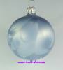 Mundgeblasene Christbaumkugeln, "Eislack frostgrey" 4cm, 1 Karton mit 12 Kugeln