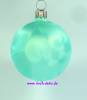 Mundgeblasene Christbaumkugeln, "Eislack mint" 4cm, 1 Karton mit 12 Kugeln