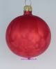 Mundgeblasene Christbaumkugeln "Eislack rot" 6cm, 1 Karton mit 12 Kugeln