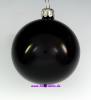 Mundgeblasene Christbaumkugeln,"schwarz glanz" 8cm, 1 K.a 6 Kugeln