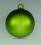 Mundgeblasene Christbaumkugeln, apfelgrün matt