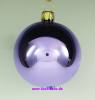Mundgeblasene Christbaumkugeln, "flieder glanz" 10cm, 1 Karton mit 4 Kugeln