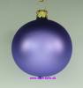 Mundgeblasene Christbaumkugeln "flieder matt" 6cm, 1 Karton mit 12 Kugeln