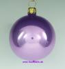 Mundgeblasene Christbaumkugeln, "flieder opal" 10cm, 1 Karton mit 4 Kugeln