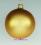 Mundgeblasene Christbaumkugeln, gold matt