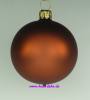 Mundgeblasene Christbaumkugeln "karamell matt" 6cm, 1 Karton mit 12 Kugeln