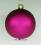 Mundgeblasene Christbaumkugeln, magenta matt