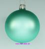 Mundgeblasene Christbaumkugeln "mint matt" 6cm, 1 Karton mit 12 Kugeln