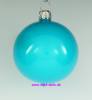 Mundgeblasene Christbaumkugeln, "neon blau opal" 10cm, 1 K.a 4 Kugeln