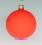 Mundgeblasene Christbaumkugeln, neon orange matt
