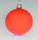 Mundgeblasene Christbaumkugeln, neon orange matt