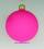 Mundgeblasene Christbaumkugeln, neon pink matt