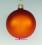 Mundgeblasene Christbaumkugeln, orange matt