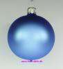 Mundgeblasene Christbaumkugeln "veilchenblau matt" 6cm, 1 Karton mit 12 Kugeln