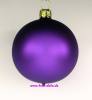 Mundgeblasene Christbaumkugeln, "violett matt" 4cm, 1 Karton mit 12 Kugeln