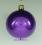 Mundgeblasene Christbaumkugeln, violett opal