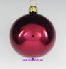 Mundgeblasene Christbaumkugeln, "weinrot glanz" 10cm, 1 K.a 4 Kugeln