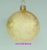 Mundgeblasene Christbaumkugeln,"Eislack champagner" 8cm, 1 K.a.6 Kugeln