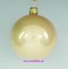 Mundgeblasene Christbaumkugeln,"champagner opal" 8cm, 1 Karton mit 6 Kugeln