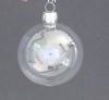 Mundgeblasene Christbaumkugeln,"glasklar, durchsichtig" 8cm, 1 Karton mit 6 Kugeln