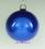 Mundgeblasene Christbaumkugeln,"königsblau opal" 8cm, 1 Karton mit 6 Kugeln