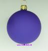Mundgeblasene Christbaumkugeln,"neon lila matt" 8cm, 1 Karton mit 6 Kugeln