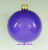 Mundgeblasene Christbaumkugeln,"neon lila opal" 8cm, 1 Karton mit 6 Kugeln