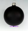 Mundgeblasene Christbaumkugeln,"schwarz matt" 8cm, 1 K.a 6 Kugeln