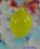 Mundgeblasene Ostereier aus Glas, 6er-Set, gelb opal
