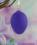 Mundgeblasene Ostereier aus Glas, 6er-Set, lila matt