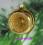 Reflexkugel 6 Stück, gold glanz, Dekor Glitter gold, Welle
