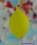 Mundgeblasene Ostereier aus Glas, 6er-Set, gelb matt