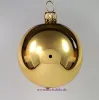 Mundgeblasene Christbaumkugeln, gold glanz