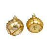 Sortimentskasten SET Christbaumschmuck Glas Gold VOLLDEKOR mit OLIVEN , 35 tlg.