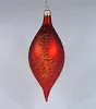 Sortimentskasten SET Christbaumschmuck Glas ROT mit Ranke, mit OLIVEN , 35 tlg.