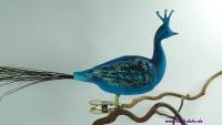 Mundgeblasener Glasvogel PFAU ne...