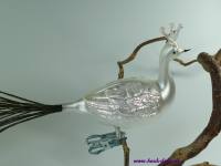 Mundgeblasener Glasvogel PFAU we...